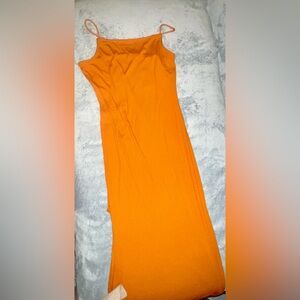 Deep Orange Bodycon Dress